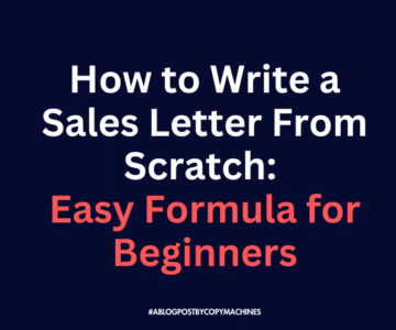 How to Write a Sales Letter From Scratch: Easy Formula for Beginners